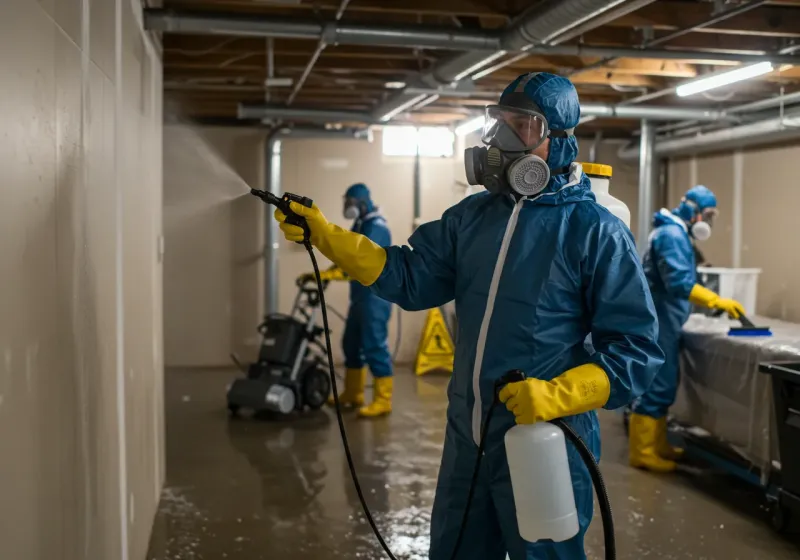 Basement Sanitization and Antimicrobial Treatment process in Lincoln, ME
